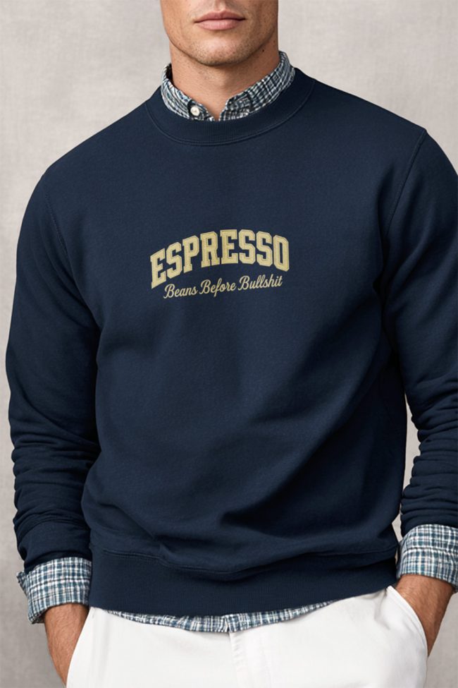 Espresso First, Φούτερ σε Μπλε Χρώμα