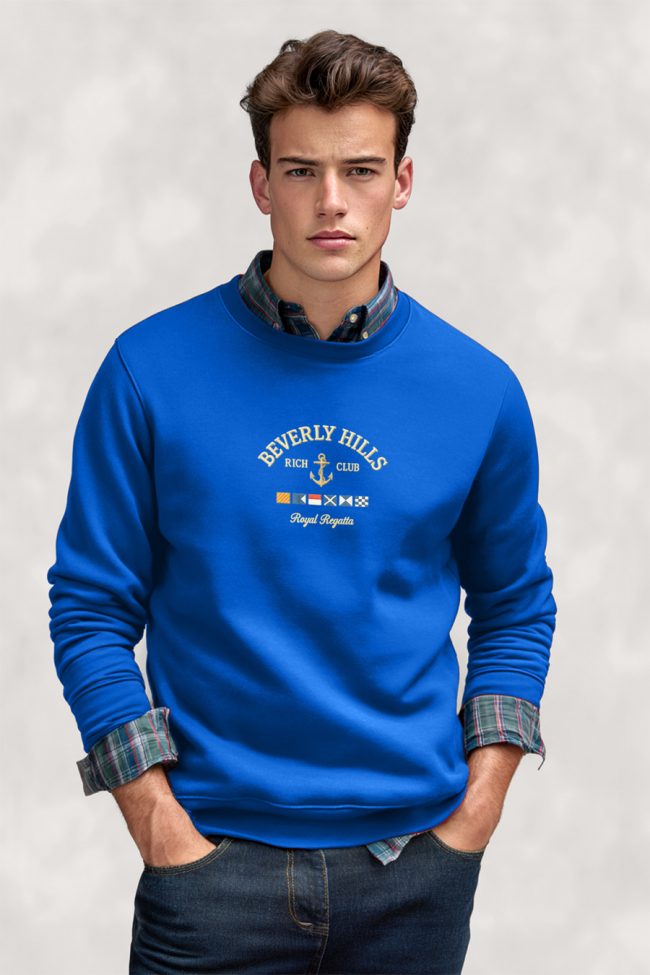 Beverly Hills Royal Regatta, Φούτερ σε Royal Blue Χρώμα
