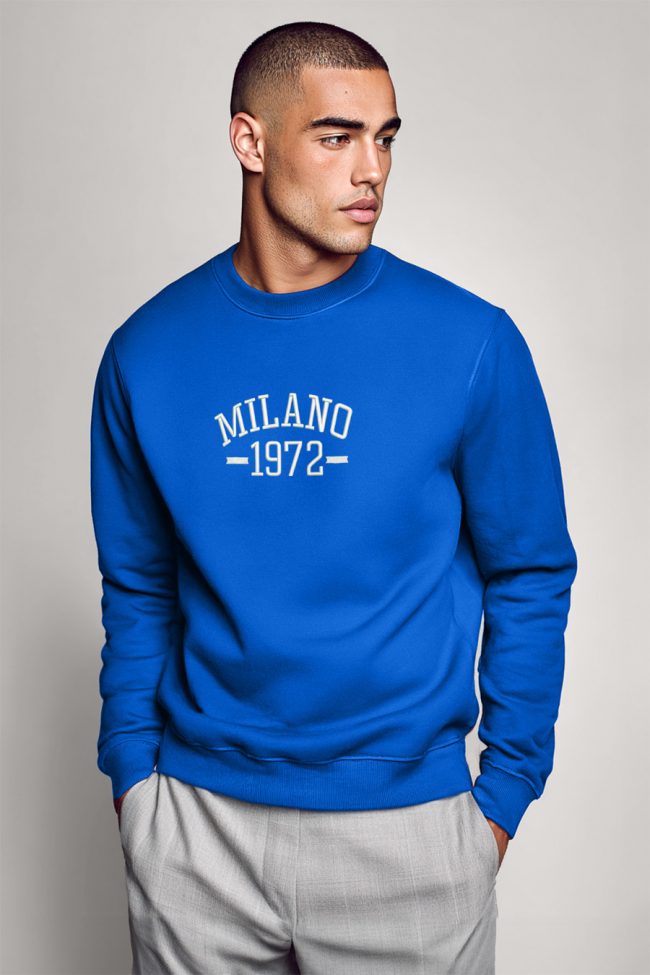 Milano Vintage, Φούτερ σε Royal Blue Χρώμα