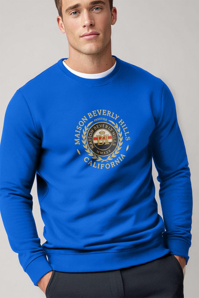 Maison Beverly Hills, Φούτερ σε Royal Blue Χρώμα