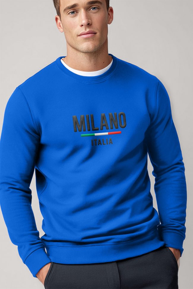 Milano Stripe Bold, Φούτερ σε Royal Blue Χρώμα