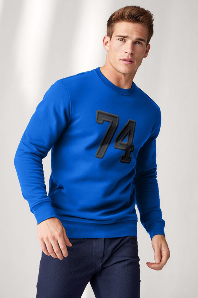 Black 74, Φούτερ σε Royal Blue Χρώμα