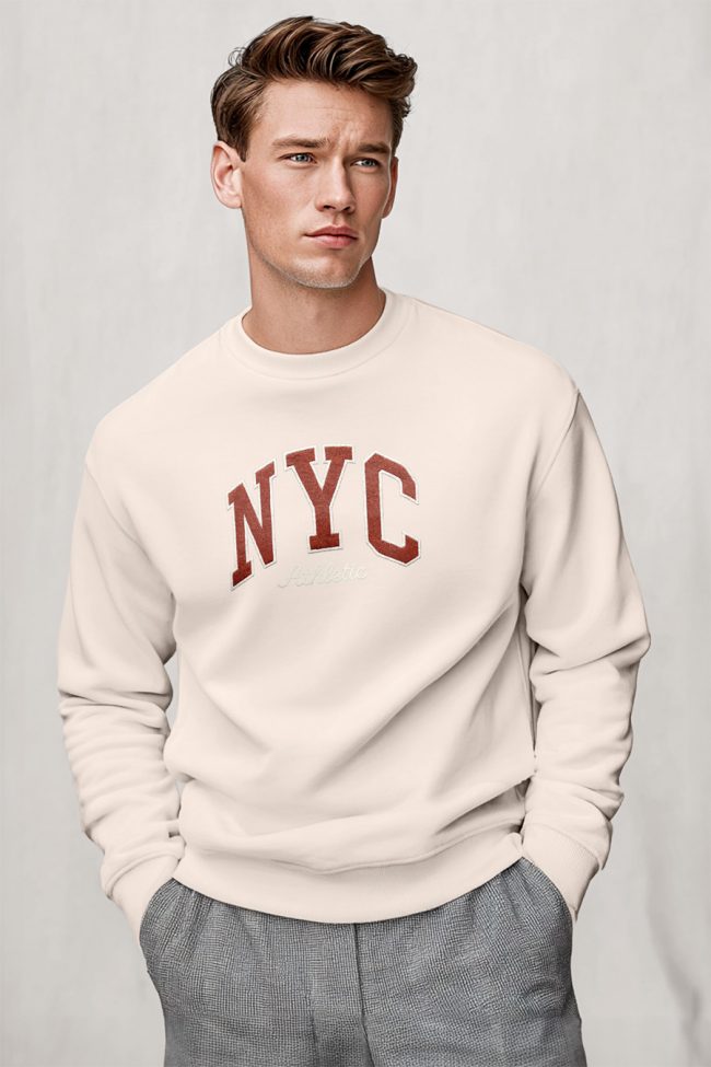 New York Athletic, Φούτερ σε Εκρού Χρώμα