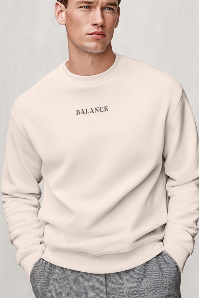 Balance, Φούτερ σε Εκρού Χρώμα