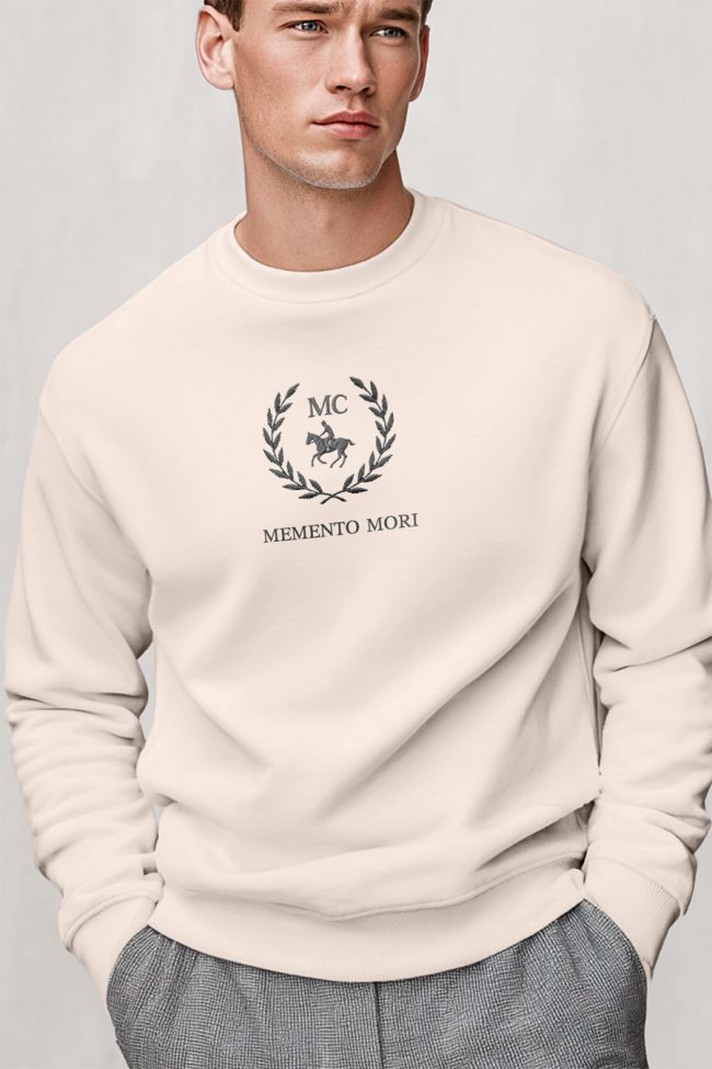 Equestrian Crest, Φούτερ σε Εκρού Χρώμα