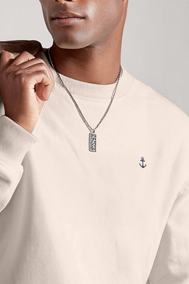 Anchor Logo, Φούτερ σε Εκρού Χρώμα