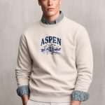Aspen, Φούτερ σε Εκρού Χρώμα