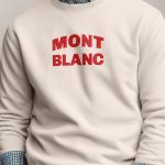 Mont Blanc Red, Φούτερ σε Εκρού Χρώμα