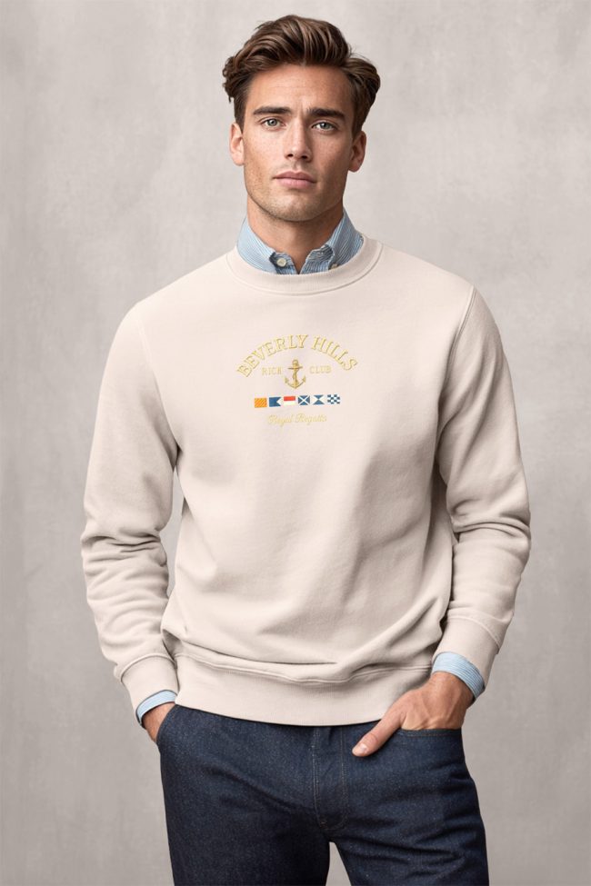 Beverly Hills Royal Regatta, Φούτερ σε Εκρού Χρώμα