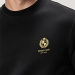 Royal Club, Φούτερ σε Μαύρο Χρώμα