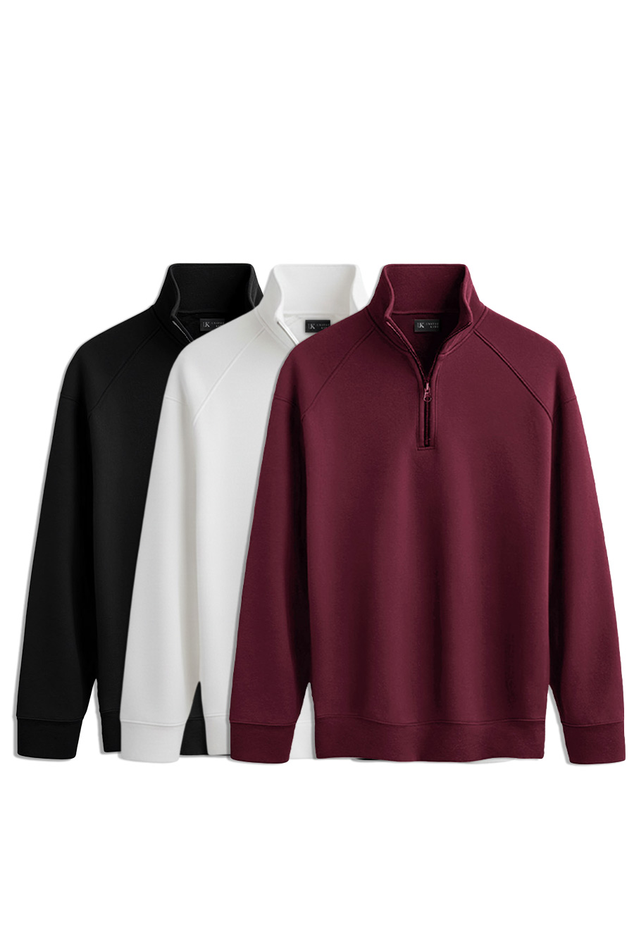 HALFZIP_3PACK_BLACK_WHITE_BORDEAUX_2