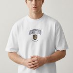 Oversized T-Shirt σε Λευκό Χρώμα με σχέδιο, United Club