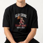 Oversized Ανδρικό T-Shirt σε Μαύρο Χρώμα, Slam Dunk Bear
