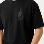Oversized T-Shirt σε Μαύρο Χρώμα με σχέδιο, Champion Mentality