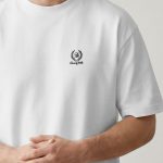Oversized T-Shirt με Design Print σε Λευκό Χρώμα, Beverly Hills Royal