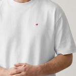 Oversized T-Shirt με Design Print σε Λευκό Χρώμα, Red Rider