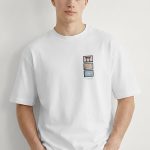 Oversized Ανδρικό T-Shirt σε Λευκό Χρώμα, Zen Balance
