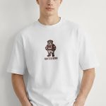Oversized Ανδρικό T-Shirt σε Λευκό Χρώμα, United Kind Bulldog