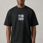 Oversized Ανδρικό T-Shirt σε Μαύρο Χρώμα, Inner Peace