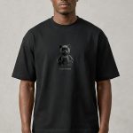 Oversized T-Shirt σε Μαύρο Χρώμα με σχέδιο, Silent Mode