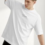 Oversized T-Shirt με Design Print σε Λευκό Χρώμα, Strong Faith