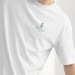 Oversized T-Shirt με Design Print σε Λευκό Χρώμα, Maison Royale Mini