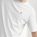 Oversized T-Shirt σε Λευκό Χρώμα με σχέδιο, Red Deer