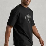 Oversized T-Shirt σε Μαύρο Χρώμα με σχέδιο, Marseille