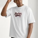 Oversized T-Shirt με Σχέδιο σε Λευκό Χρώμα, Heritage UK