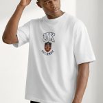 Oversized Ανδρικό T-Shirt σε Λευκό Χρώμα, UK Varsity