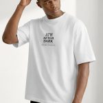 Oversized T-Shirt σε Λευκό Χρώμα, After Dark White