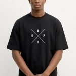 Oversized T-Shirt με Σχέδιο σε Μαύρο Χρώμα, Hope Lines
