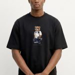 Oversized T-Shirt με Design Print σε Μαύρο Χρώμα, Gym First Teddy