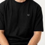 Oversized T-Shirt με Design Print σε Μαύρο Χρώμα, UK Royal White