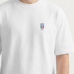 Oversized T-Shirt με Σχέδιο σε Λευκό Χρώμα, Italia Logo