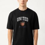 Oversized T-Shirt σε Μαύρο Χρώμα, United Heritage Collection