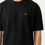 Oversized T-Shirt σε Μαύρο Χρώμα με σχέδιο, Heritage Bee