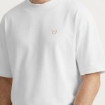Oversized T-Shirt με Design Print σε Λευκό Χρώμα, UK Royal Gold