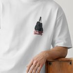 Oversized T-Shirt σε Λευκό Χρώμα με σχέδιο, Champion Mentality