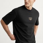 Oversized T-Shirt σε Μαύρο Χρώμα με σχέδιο, MVP Football