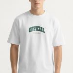 Oversized Ανδρικό T-Shirt σε Λευκό Χρώμα, Official Collectiva