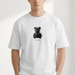 Oversized T-Shirt σε Λευκό Χρώμα με σχέδιο, Silent Mode