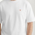 Oversized T-Shirt με Design Print σε Λευκό Χρώμα, Horns Red