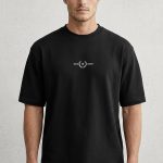 Oversized T-Shirt με Σχέδιο σε Μαύρο Χρώμα, Maison Laureate