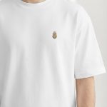 Oversized T-Shirt σε Λευκό Χρώμα με σχέδιο, Owl Crown