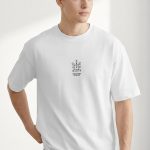 Oversized T-Shirt σε Λευκό Χρώμα με σχέδιο, Think Outside The Box