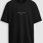 Oversized T-Shirt σε Μαύρο Χρώμα με σχέδιο, Tutto Passa