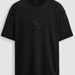 Oversized T-Shirt σε Μαύρο Χρώμα με σχέδιο, Silent Faith