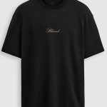 Oversized T-Shirt με Σχέδιο σε Μαύρο Χρώμα, Blessed