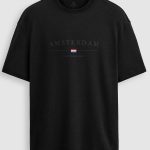 Oversized T-Shirt σε Μαύρο Χρώμα, Amsterdam Netherlands
